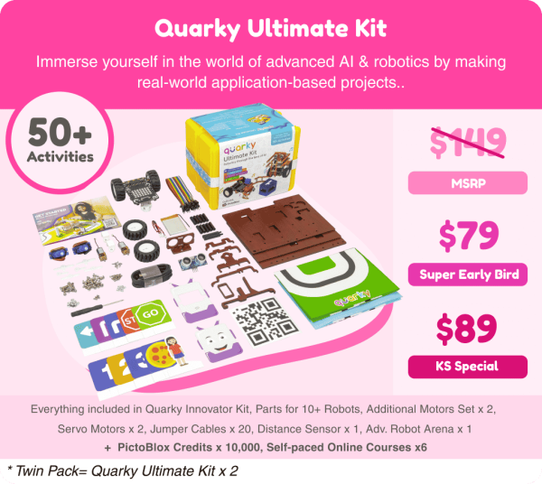 Quarky Ultimate Kit - best AI Robot DIY kit