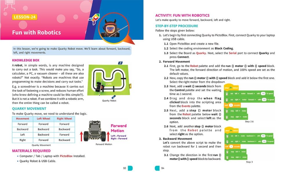 Class 3 - Coding, Artificial Intelligence and Robotics Book