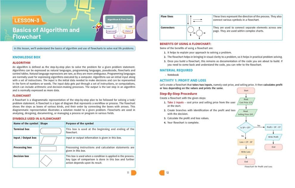 Interactive Coding, AI and Robotics Book for Class 6
