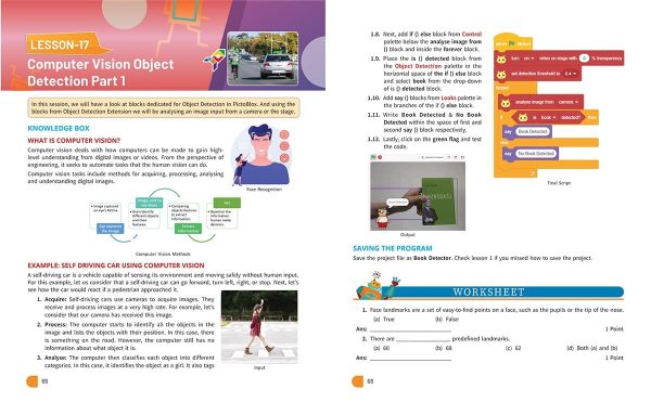 Interactive Coding, AI and Robotics Book for Class 7