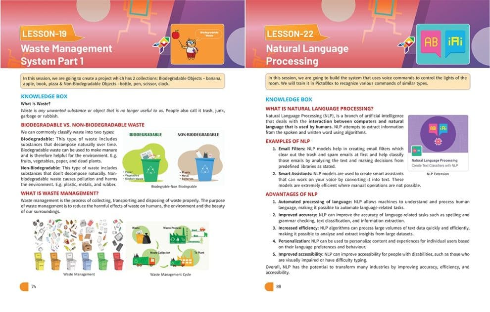 Interactive Coding, AI and Robotics Book for Class 7