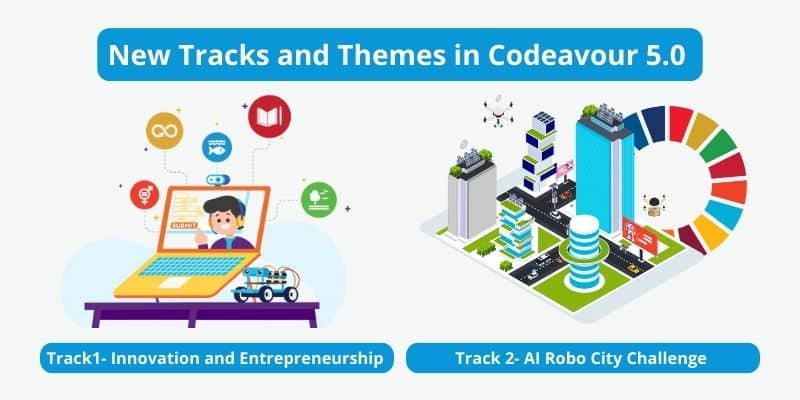 New Tracks and Themes for Codeavour 5.0 International the biggest AI, coding and robotics competition for students