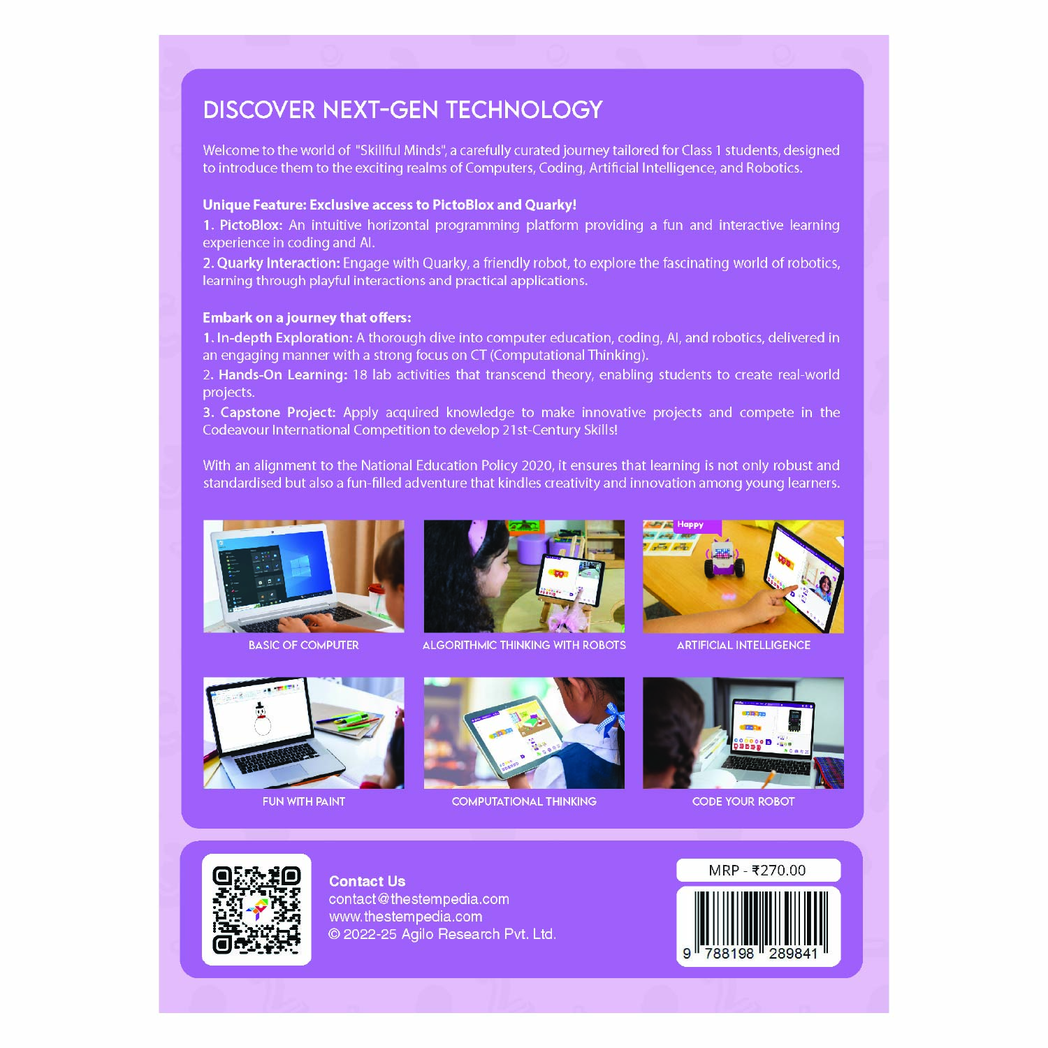 CBSE Coding, AI, Robotics and Computer Book - Class 1 Edition 3 for Academic Year 2026-27 | Skillful Minds - Image 2