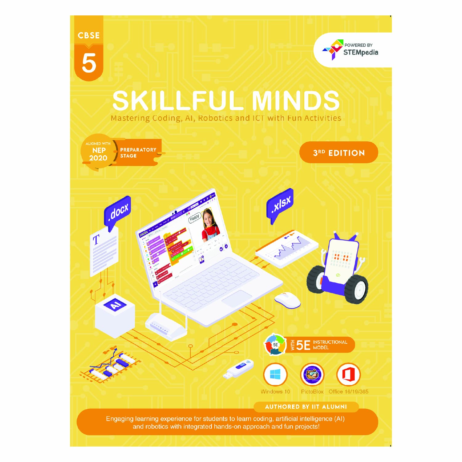 CBSE Coding, AI, Robotics and Computer Book - Class 5 Edition 3 for Academic Year 2026-27 | Skillful Minds