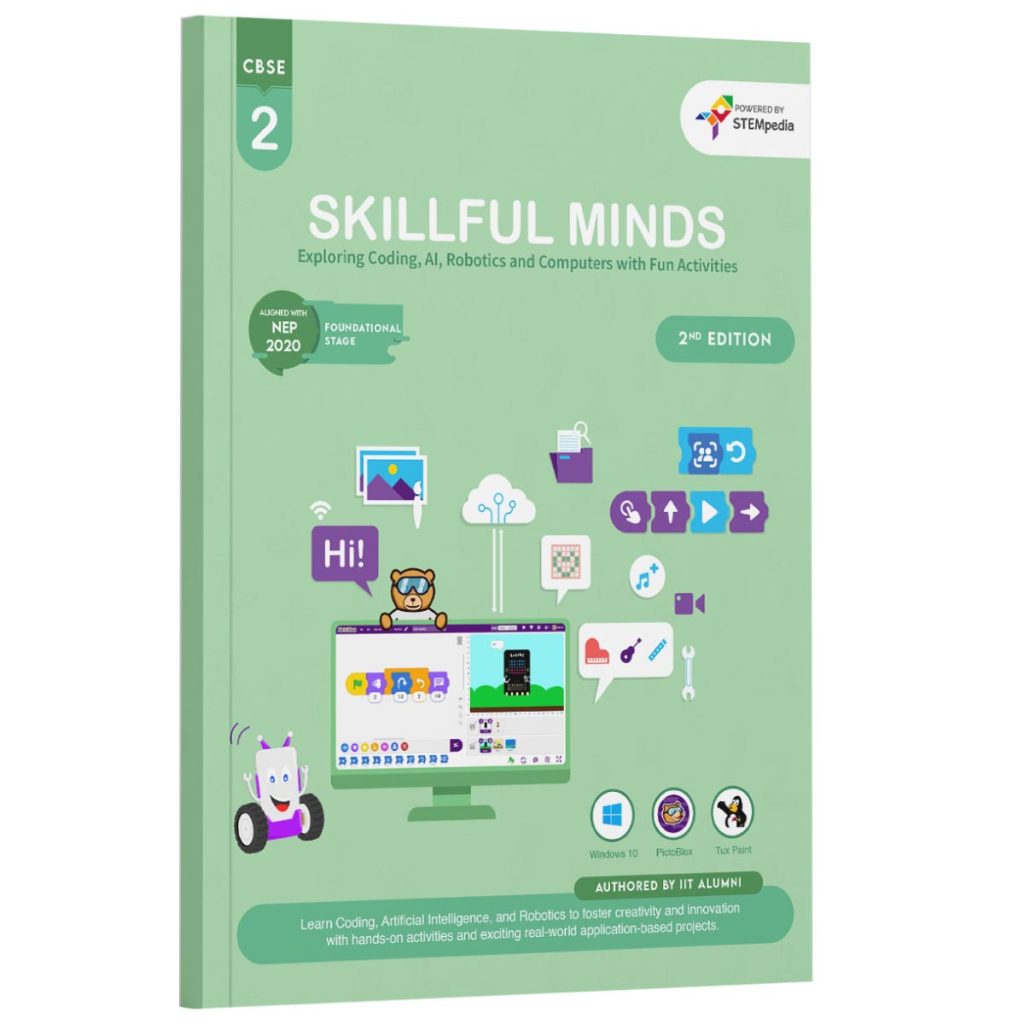 CBSE Class 2 AI, Coding, Robotics, and Computer Book