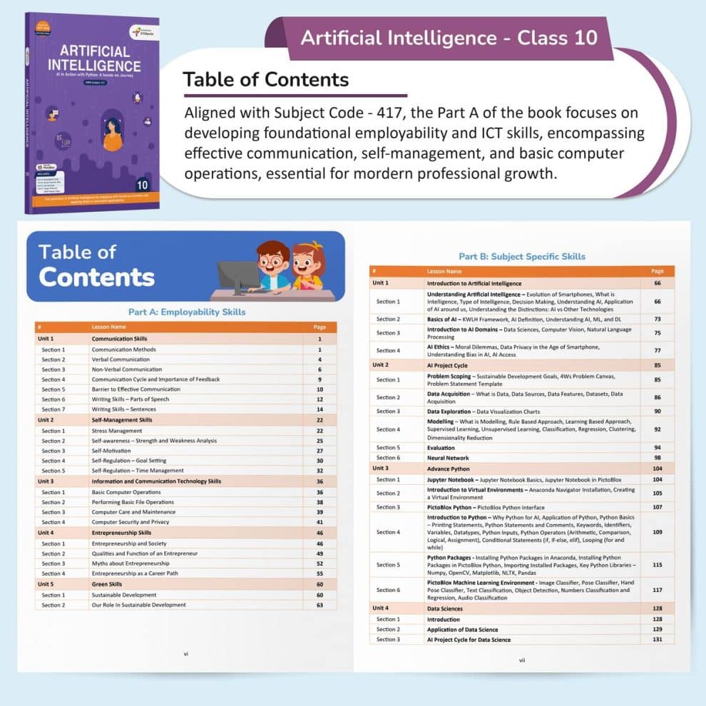 CBSE AI Book for Class 10 - Artificial Intelligence (Subject Code 417)