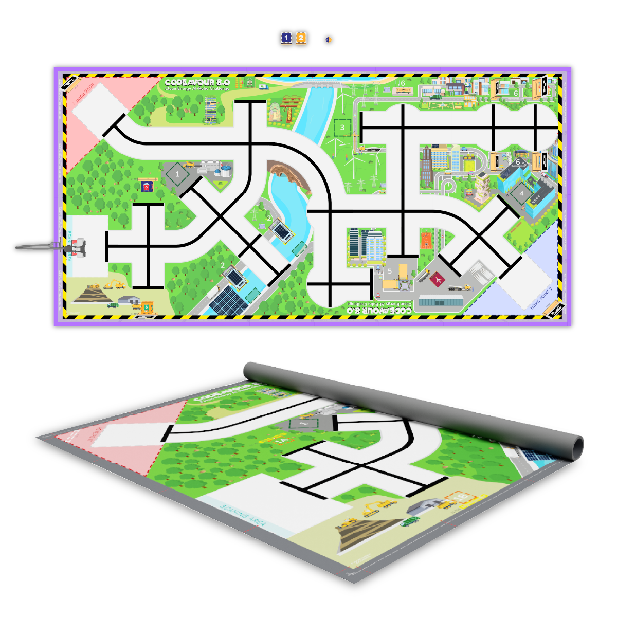 Codeavour 8.0 International Complete Arena Kit for Clean Energy AI-Robo Challenge - Image 2