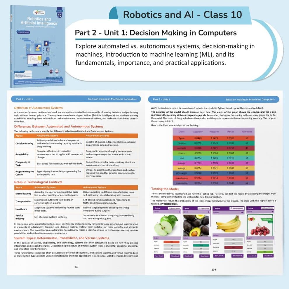 ICSE Robotics & AI Book for Class 10 - Subject Code 66