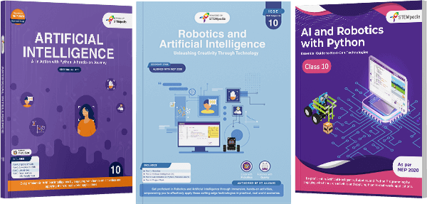 STEMpedia Coding, AI & Robotics text book for ICSE Class 10th