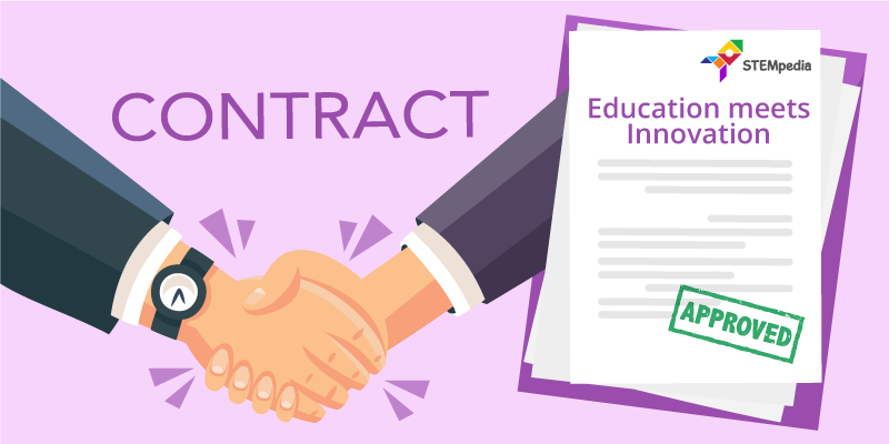 Contract note of STEMpedia and PM Shri School for procuring the most advanced Robotics and AI lab