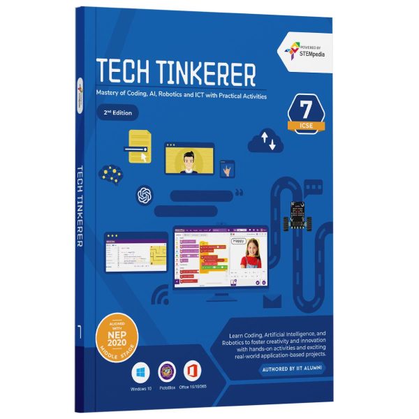 Computer books for ICSE Grade 7 with Coding, AI, and Robotics