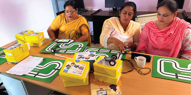 Teacher training in Haryana STEM Labs
