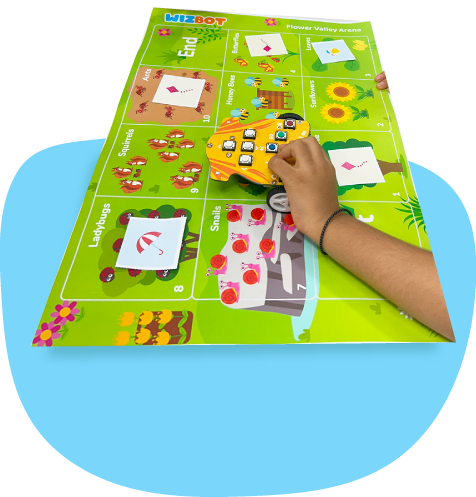 Grid Mode Game Arena for Screen-Free Activities for kids