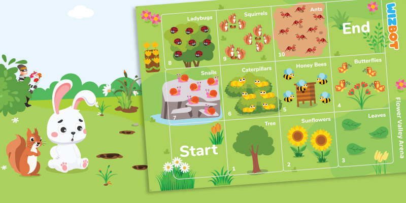 Catch the thief activity with wizbot maxx screen-free robot toy