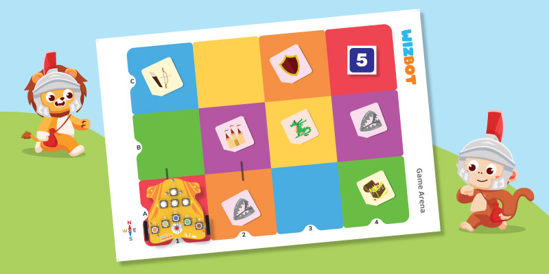 Search Quest screen-free game for kids aged 8+ with wizbot maxx screen-free robot toy