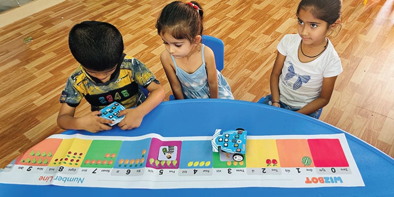 Kids learn while playing with story-based activities