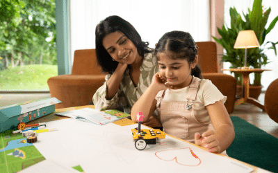 Wizbot Maxx Kid doing Activity with parent