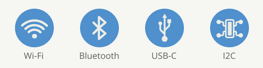 Quarky Intellio supports Wi-Fi, Bluetooth, USB-C, and I2C connections