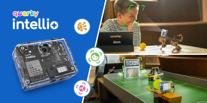 Quarky Intellio AI and AR robotics kit for kids and innovators