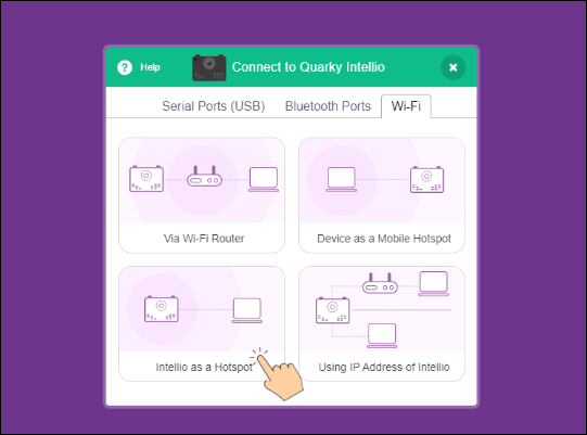 Selection Intellio as a hotspot