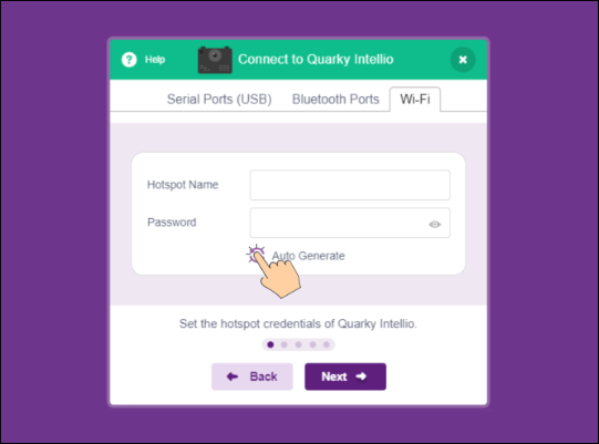 generate auto name and password