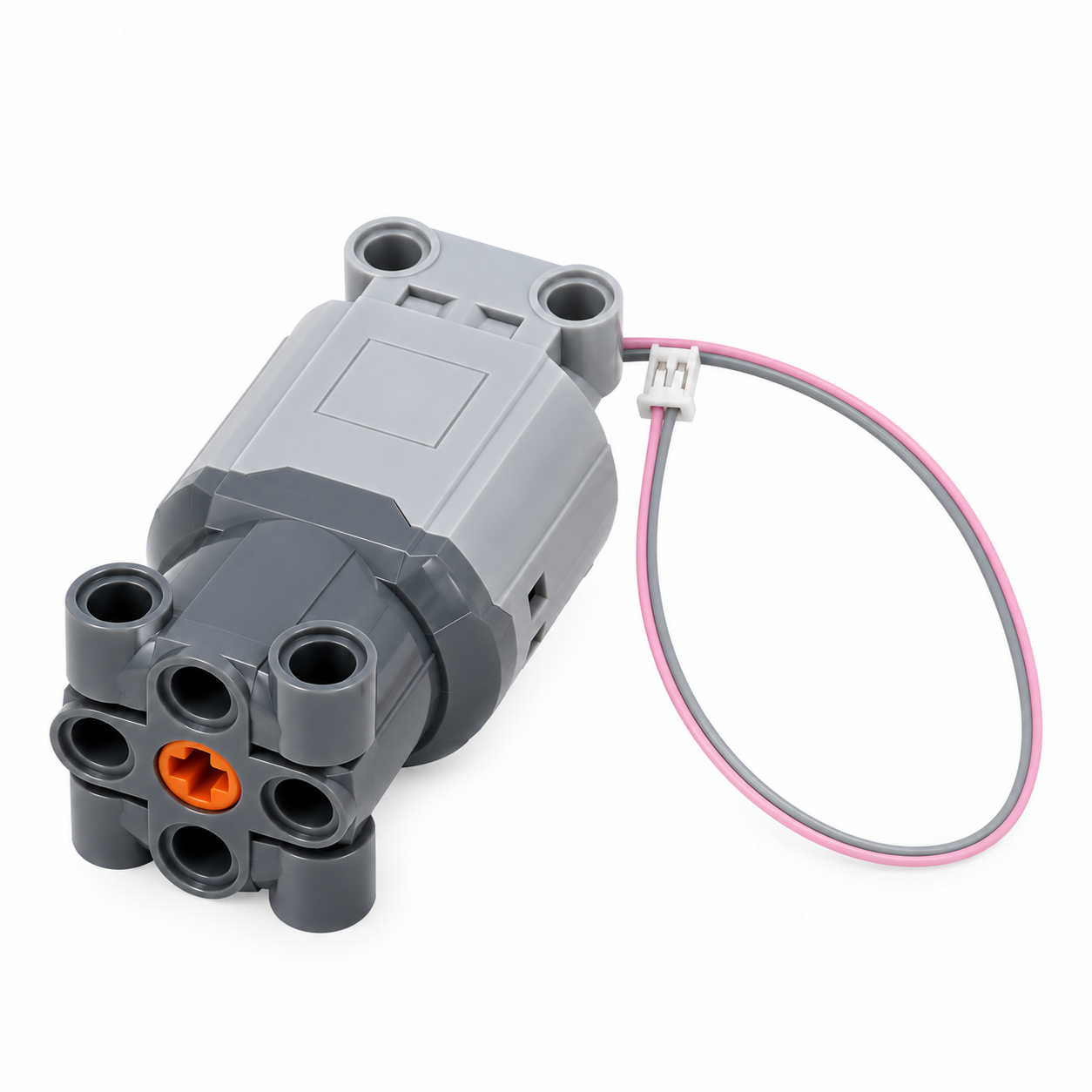 DC Building Block Motor Large (L) – 88003 | Motor with 1.25mm 2P Grey Ribbon Cable, 15CM