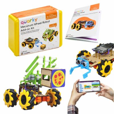 Quarky Mecanum Wheel Robot Kit for Kids – Shop Listing Image 1 Quarky Mecanum Wheel Robot Kit for Kids - Shop Listing Image 1